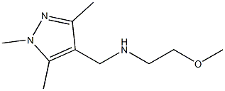 (2-methoxyethyl)[(1,3,5-trimethyl-1H-pyrazol-4-yl)methyl]amine Struktur