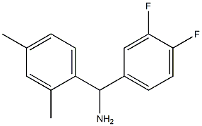 (3,4-difluorophenyl)(2,4-dimethylphenyl)methanamine Struktur