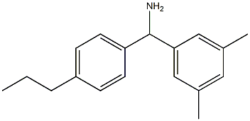 (3,5-dimethylphenyl)(4-propylphenyl)methanamine Struktur