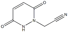 (3,6-dioxo-3,6-dihydropyridazin-1(2H)-yl)acetonitrile Struktur