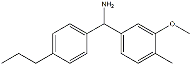 (3-methoxy-4-methylphenyl)(4-propylphenyl)methanamine Struktur