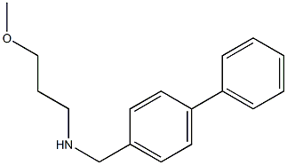 (3-methoxypropyl)[(4-phenylphenyl)methyl]amine Struktur