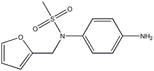 (4-aminophenyl)-N-(furan-2-ylmethyl)methanesulfonamide Struktur