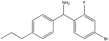 (4-bromo-2-fluorophenyl)(4-propylphenyl)methanamine Struktur