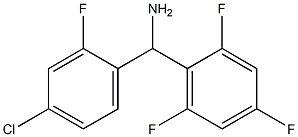 (4-chloro-2-fluorophenyl)(2,4,6-trifluorophenyl)methanamine Struktur