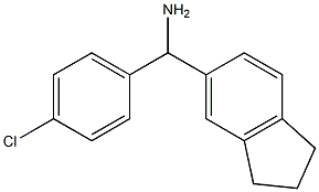 (4-chlorophenyl)(2,3-dihydro-1H-inden-5-yl)methanamine Struktur