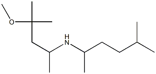 (4-methoxy-4-methylpentan-2-yl)(5-methylhexan-2-yl)amine Struktur