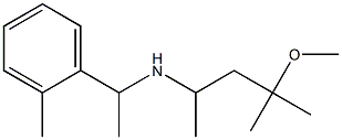 (4-methoxy-4-methylpentan-2-yl)[1-(2-methylphenyl)ethyl]amine Struktur