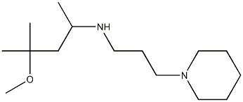 (4-methoxy-4-methylpentan-2-yl)[3-(piperidin-1-yl)propyl]amine Struktur