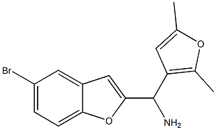 (5-bromo-1-benzofuran-2-yl)(2,5-dimethylfuran-3-yl)methanamine Struktur