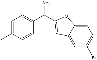 (5-bromo-1-benzofuran-2-yl)(4-methylphenyl)methanamine Struktur