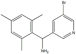 (5-bromopyridin-3-yl)(2,4,6-trimethylphenyl)methanamine Struktur