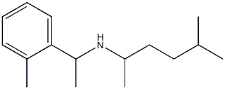 (5-methylhexan-2-yl)[1-(2-methylphenyl)ethyl]amine Struktur