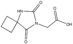 (6,8-dioxo-5,7-diazaspiro[3.4]oct-7-yl)acetic acid Struktur