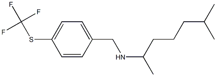 (6-methylheptan-2-yl)({4-[(trifluoromethyl)sulfanyl]phenyl}methyl)amine Struktur