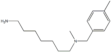 (7-aminoheptyl)(methyl)[(4-methylphenyl)methyl]amine Struktur