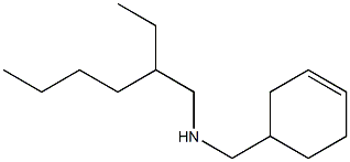 (cyclohex-3-en-1-ylmethyl)(2-ethylhexyl)amine Struktur