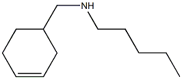 (cyclohex-3-en-1-ylmethyl)(pentyl)amine Struktur