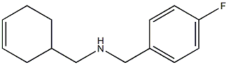 (cyclohex-3-en-1-ylmethyl)[(4-fluorophenyl)methyl]amine Struktur