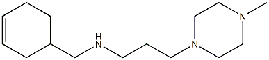 (cyclohex-3-en-1-ylmethyl)[3-(4-methylpiperazin-1-yl)propyl]amine Struktur