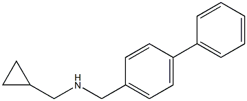 (cyclopropylmethyl)[(4-phenylphenyl)methyl]amine Struktur