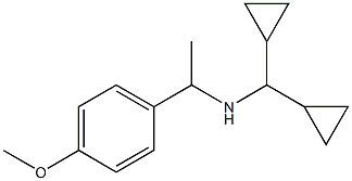 (dicyclopropylmethyl)[1-(4-methoxyphenyl)ethyl]amine Struktur