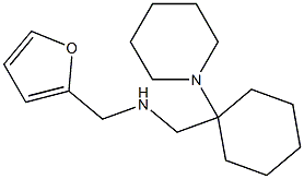 (furan-2-ylmethyl)({[1-(piperidin-1-yl)cyclohexyl]methyl})amine Struktur