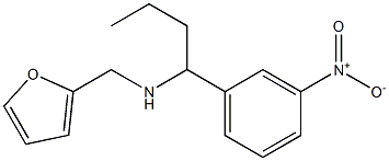 (furan-2-ylmethyl)[1-(3-nitrophenyl)butyl]amine Struktur