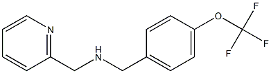 (pyridin-2-ylmethyl)({[4-(trifluoromethoxy)phenyl]methyl})amine Struktur