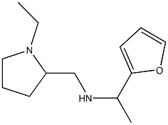 [(1-ethylpyrrolidin-2-yl)methyl][1-(furan-2-yl)ethyl]amine Struktur