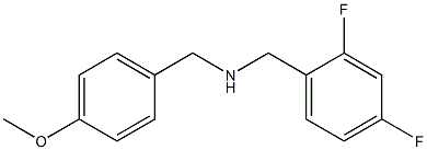 [(2,4-difluorophenyl)methyl][(4-methoxyphenyl)methyl]amine Struktur