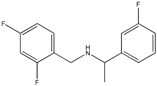 [(2,4-difluorophenyl)methyl][1-(3-fluorophenyl)ethyl]amine Struktur