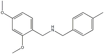 [(2,4-dimethoxyphenyl)methyl][(4-methylphenyl)methyl]amine Struktur