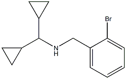 [(2-bromophenyl)methyl](dicyclopropylmethyl)amine Struktur