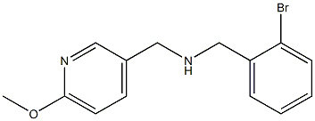 [(2-bromophenyl)methyl][(6-methoxypyridin-3-yl)methyl]amine Struktur