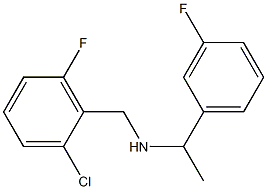 [(2-chloro-6-fluorophenyl)methyl][1-(3-fluorophenyl)ethyl]amine Struktur