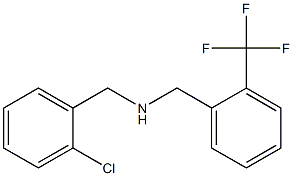 [(2-chlorophenyl)methyl]({[2-(trifluoromethyl)phenyl]methyl})amine Struktur