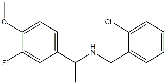 [(2-chlorophenyl)methyl][1-(3-fluoro-4-methoxyphenyl)ethyl]amine Struktur