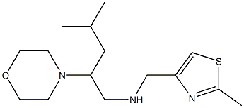 [(2-methyl-1,3-thiazol-4-yl)methyl][4-methyl-2-(morpholin-4-yl)pentyl]amine Struktur