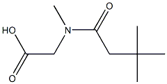 [(3,3-dimethylbutanoyl)(methyl)amino]acetic acid Struktur