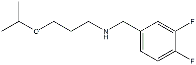 [(3,4-difluorophenyl)methyl][3-(propan-2-yloxy)propyl]amine Struktur