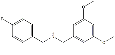 [(3,5-dimethoxyphenyl)methyl][1-(4-fluorophenyl)ethyl]amine Struktur