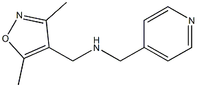 [(3,5-dimethyl-1,2-oxazol-4-yl)methyl](pyridin-4-ylmethyl)amine Struktur