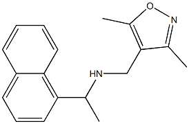 [(3,5-dimethyl-1,2-oxazol-4-yl)methyl][1-(naphthalen-1-yl)ethyl]amine Struktur