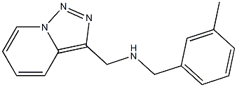 [(3-methylphenyl)methyl]({[1,2,4]triazolo[3,4-a]pyridin-3-ylmethyl})amine Struktur