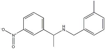 [(3-methylphenyl)methyl][1-(3-nitrophenyl)ethyl]amine Struktur