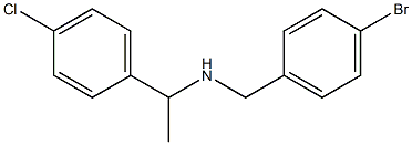 [(4-bromophenyl)methyl][1-(4-chlorophenyl)ethyl]amine Struktur