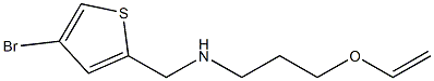 [(4-bromothiophen-2-yl)methyl][3-(ethenyloxy)propyl]amine Struktur