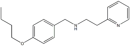 [(4-butoxyphenyl)methyl][2-(pyridin-2-yl)ethyl]amine Struktur