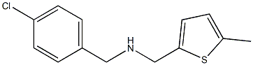 [(4-chlorophenyl)methyl][(5-methylthiophen-2-yl)methyl]amine Struktur